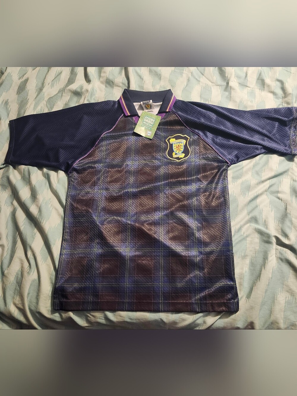 NWT 1994-1996 Scotland Home Football Jersey by Score Draw Men's Size Medium